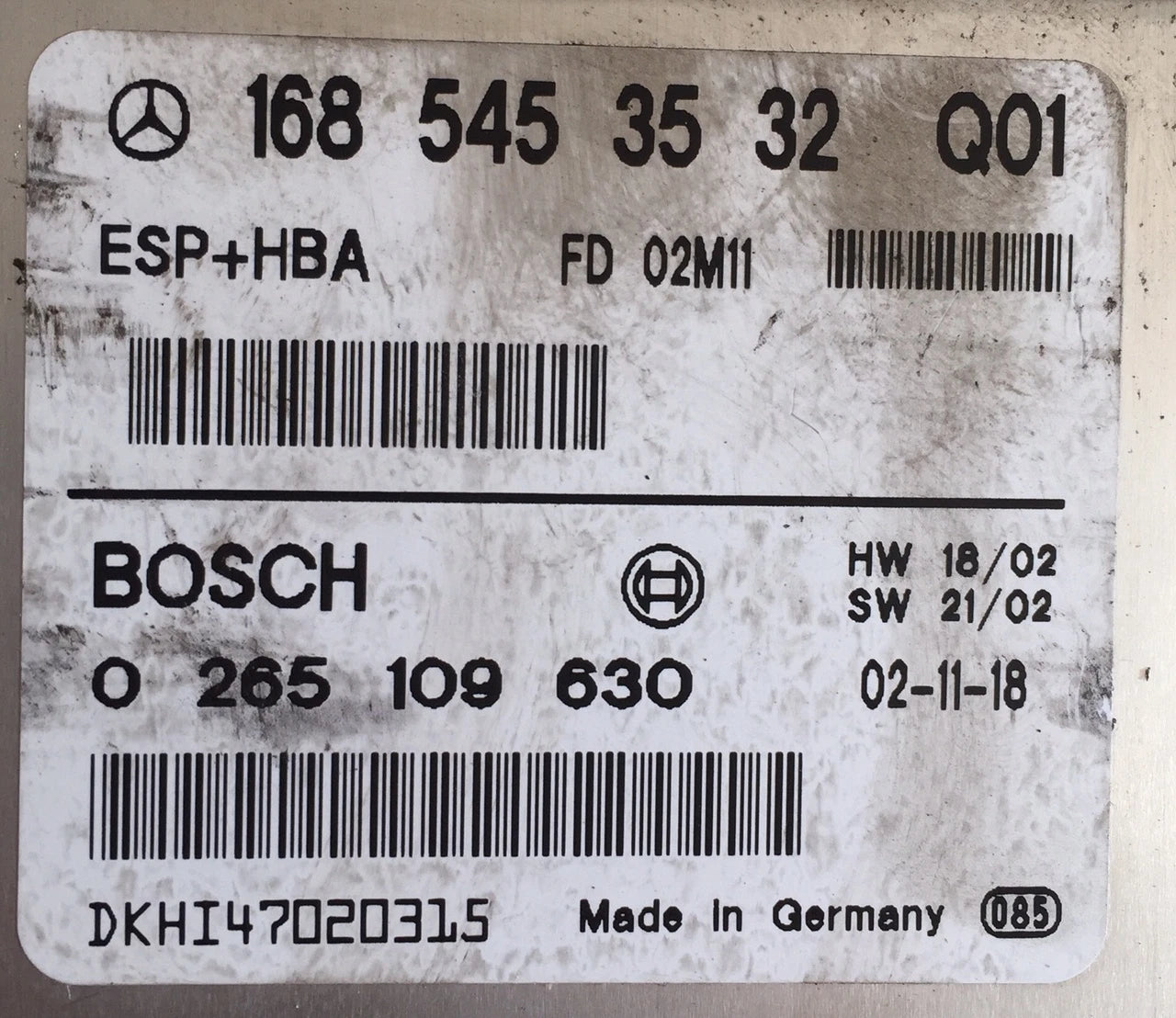 BLOC ABS 0265109630 1685453532 ESP MERCEDES - SV-TRONIC AUTOMOBILE