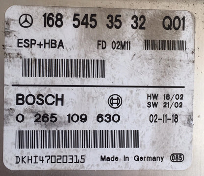 BLOC ABS 0265109630 1685453532 ESP MERCEDES - SV-TRONIC AUTOMOBILE