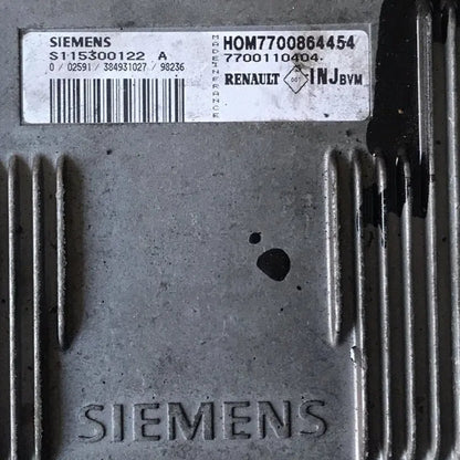 CALCULATEUR MOTEUR FENIX 5  S115300122A HOM7700864454 7700110404 RENAULT petit format Ma boutique