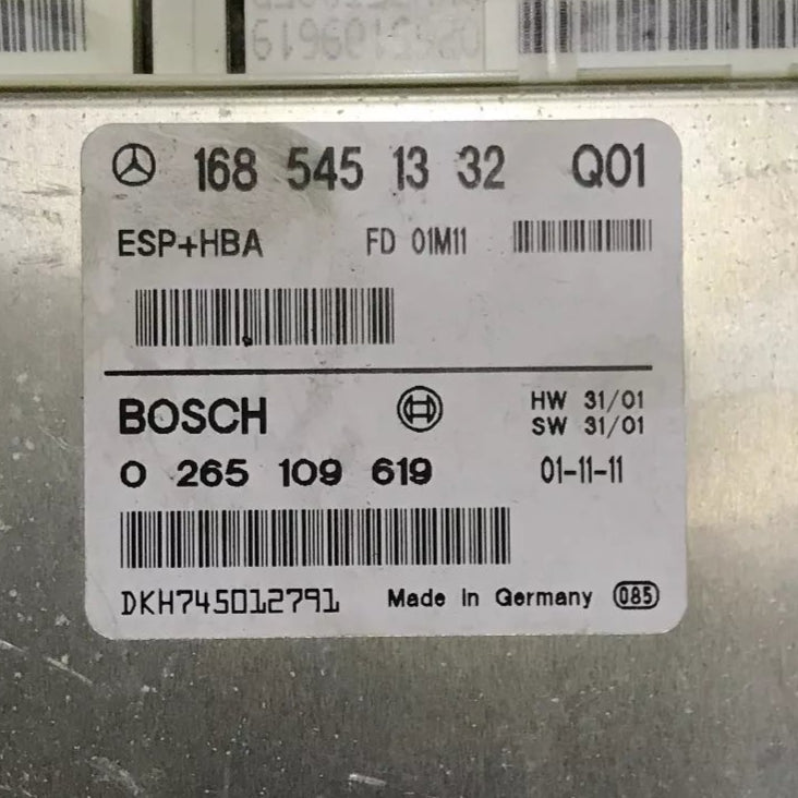 BLOC ABS ESP 1.14 0265109619 1685451332 MERCEDES Ma boutique