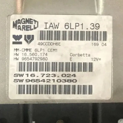CALCULATEUR MOTEUR IAW 6LP1.39 9654792980 9654210380 PSA Ma boutique