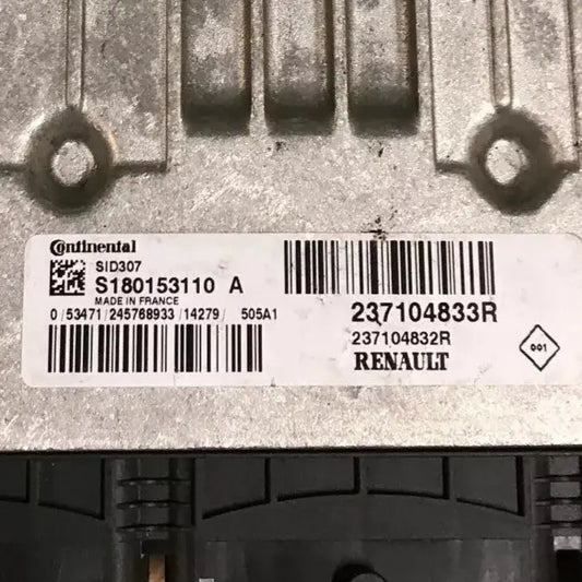 CALCULATEUR MOTEUR SID307 S180153110 A 237104833R 237104832R RENAULT Ma boutique