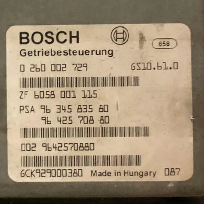 CALCULATEUR DE BOITE BVA GS10.61.0 0260002729 9634583580 9642570880 PEUGEOT