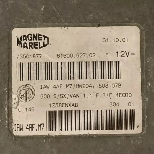 CALCULATEUR MOTEUR IAW 4AF.M7 HW204 73501877 61600.627.02 Ma boutique