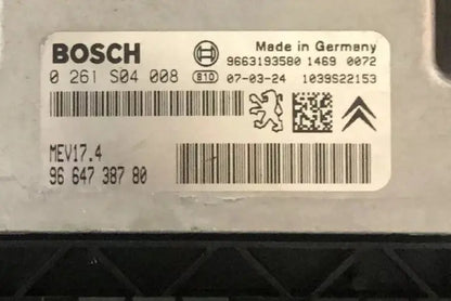 CALCULATEUR MOTEUR MEV17.4 0261S04008 9664738780 PSA Ma boutique