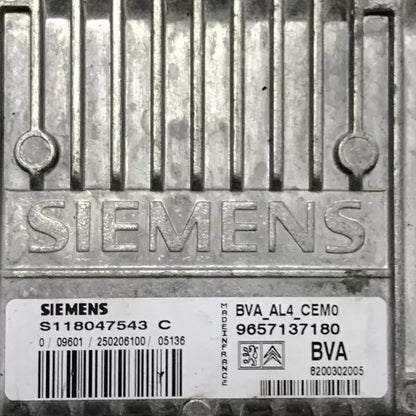 CALCULATEUR DE BOITE BVA AL4 S118047543C 9657137180 PEUGEOT