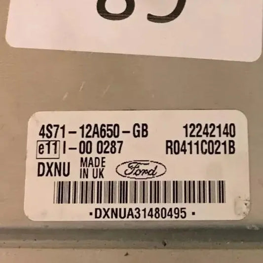 CALCULATEUR MOTEUR R0411C021B 12242140 4S71-12A650-GB FORD Ma boutique