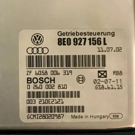 CALCULATEUR DE BOITE BVA GS8.61.15 0260002810 8E0927156L Ma boutique