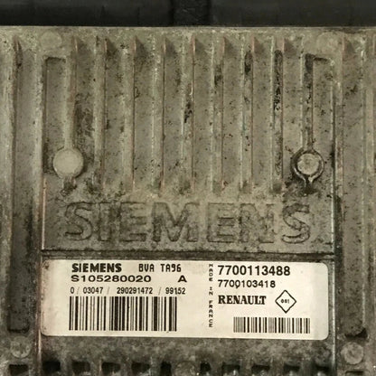 CALCULATEUR DE BOITE BVA TA96 S105280020A 7700113488 7700103418