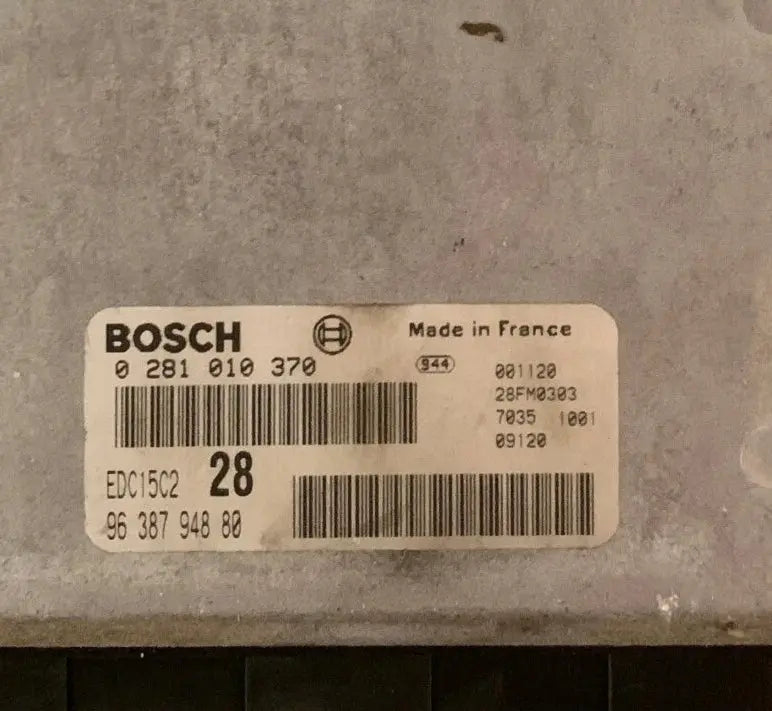 CALCULATEUR MOTEUR EDC15C2 0281010370 9638794880 PEUGEOT Ma boutique