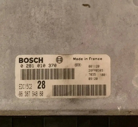 CALCULATEUR MOTEUR EDC15C2 0281010370 9638794880 PEUGEOT Ma boutique