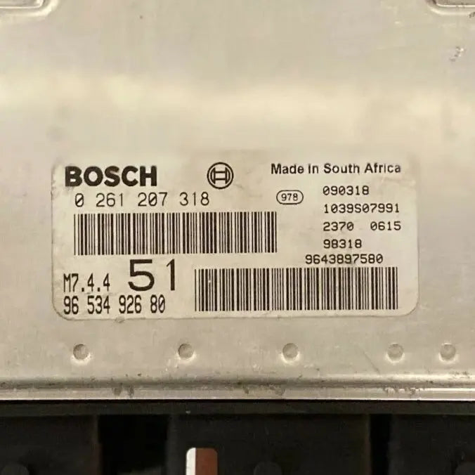 CALCULATEUR MOTEUR M7.4.4 0261207318 9653492680 PSA Ma boutique