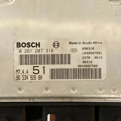 CALCULATEUR MOTEUR M7.4.4 0261207318 9653492680 PSA Ma boutique