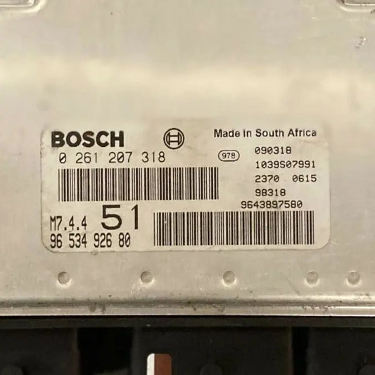 CALCULATEUR MOTEUR M7.4.4 0261207318 9653492680 PSA Ma boutique
