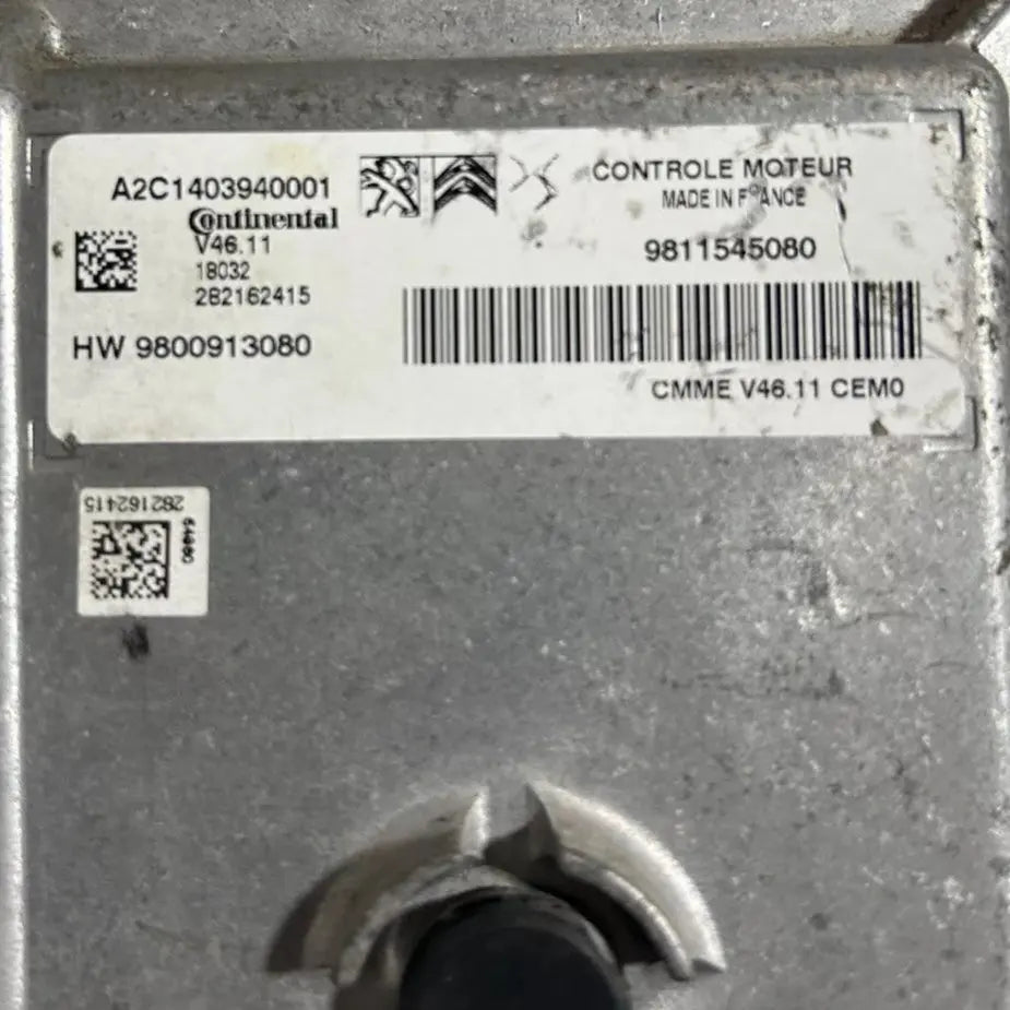 CALCULATEUR MOTEUR V46.11 A2C1403940001 9811545080 9800913080 PSA Ma boutique