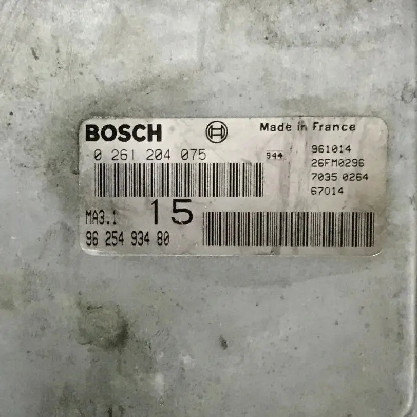 CALCULATEUR MOTEUR MA3.1  0261204075 9625493480 PSA Ma boutique