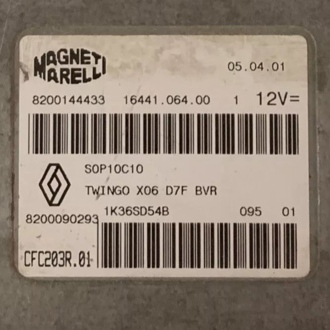 CALCULATEUR DE BOITE BVR CFC203R.01 8200144433 8200090293 RENAULT