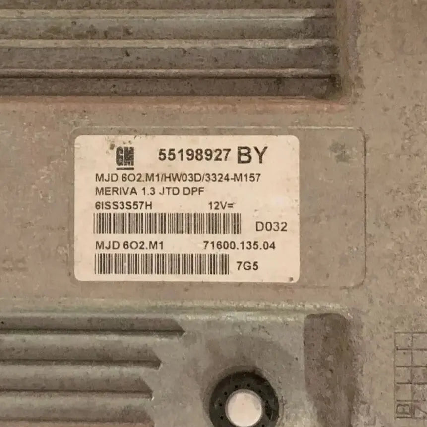 CALCULATEUR MOTEUR MJD 6O2.M1 55198927 BY HW03D OPEL Ma boutique