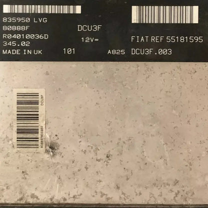 CALCULATEUR MOTEUR DCU3F R04010036D 55181595 FIAT Ma boutique