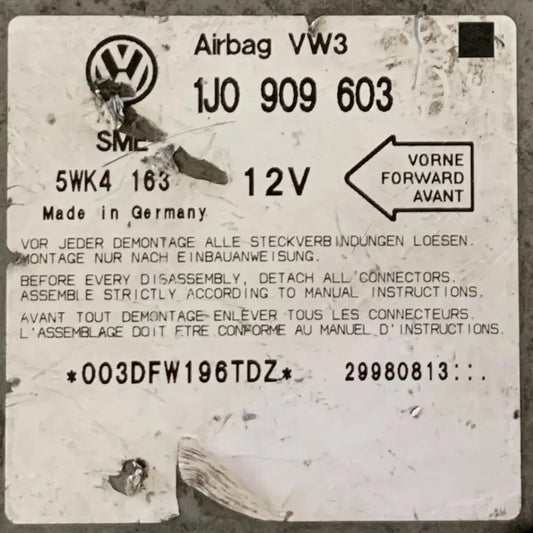 CALCULATEUR AIRBAG 1J0909603 5WK4163 VW Ma boutique
