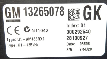 BODY GM 13265078 GK OPEL