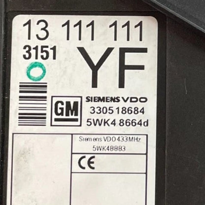 MODULE CONFORT 5WK48664D 13111111 OPEL