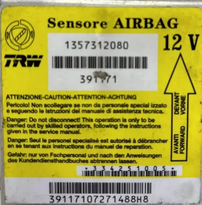 CALCULATEUR AIRBAG 1357312080 FIAT Ma boutique