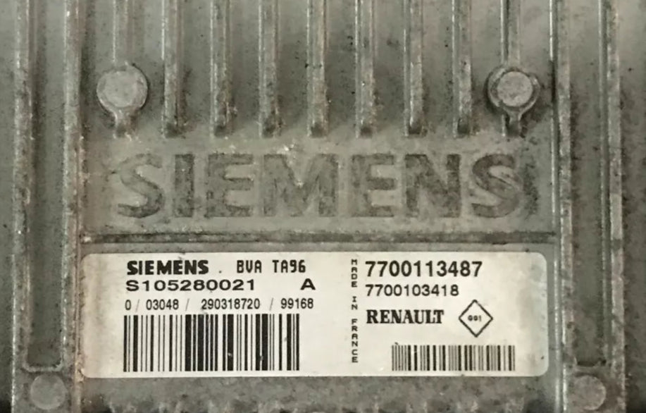 CALCULATEUR DE BOITE BVA TA96 S105280021A 7700113487 7700103418 RENAULT