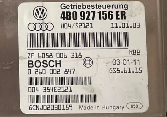 CALCULATEUR DE BOITE BVA GS8.61.15 0260002847 4B0927156ER VAG Ma boutique