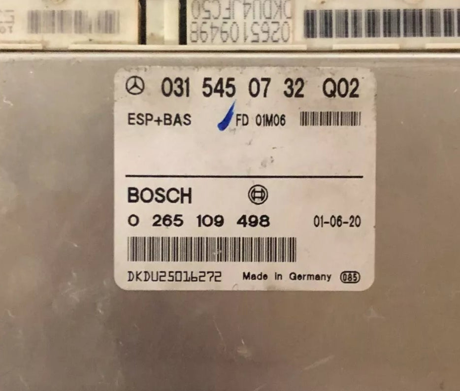 CALCULATEUR ABS ESP1.14 0265109498 0315450732 MERCEDES - SV-TRONIC AUTOMOBILE