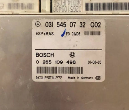 CALCULATEUR ABS ESP1.14 0265109498 0315450732 MERCEDES - SV-TRONIC AUTOMOBILE