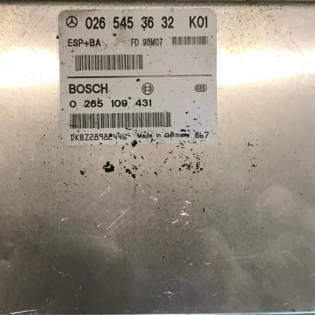 CALCULATEUR ABS ESP1.14 0265109431 0265453632K01 MERCEDES - SV-TRONIC AUTOMOBILE