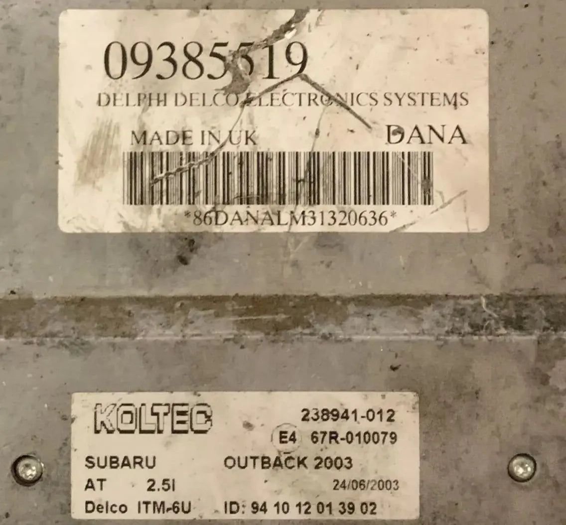 CALCULATEUR MOTEUR 09385519 238941-012 OPEL Ma boutique