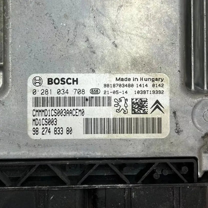 CALCULATEUR MOTEUR NON PROTÉGÉ MD1CS003 0281034708 9827483380 9693682880 PEUGEOT 308 1.5HDI 136CV BVM6 Ma boutique