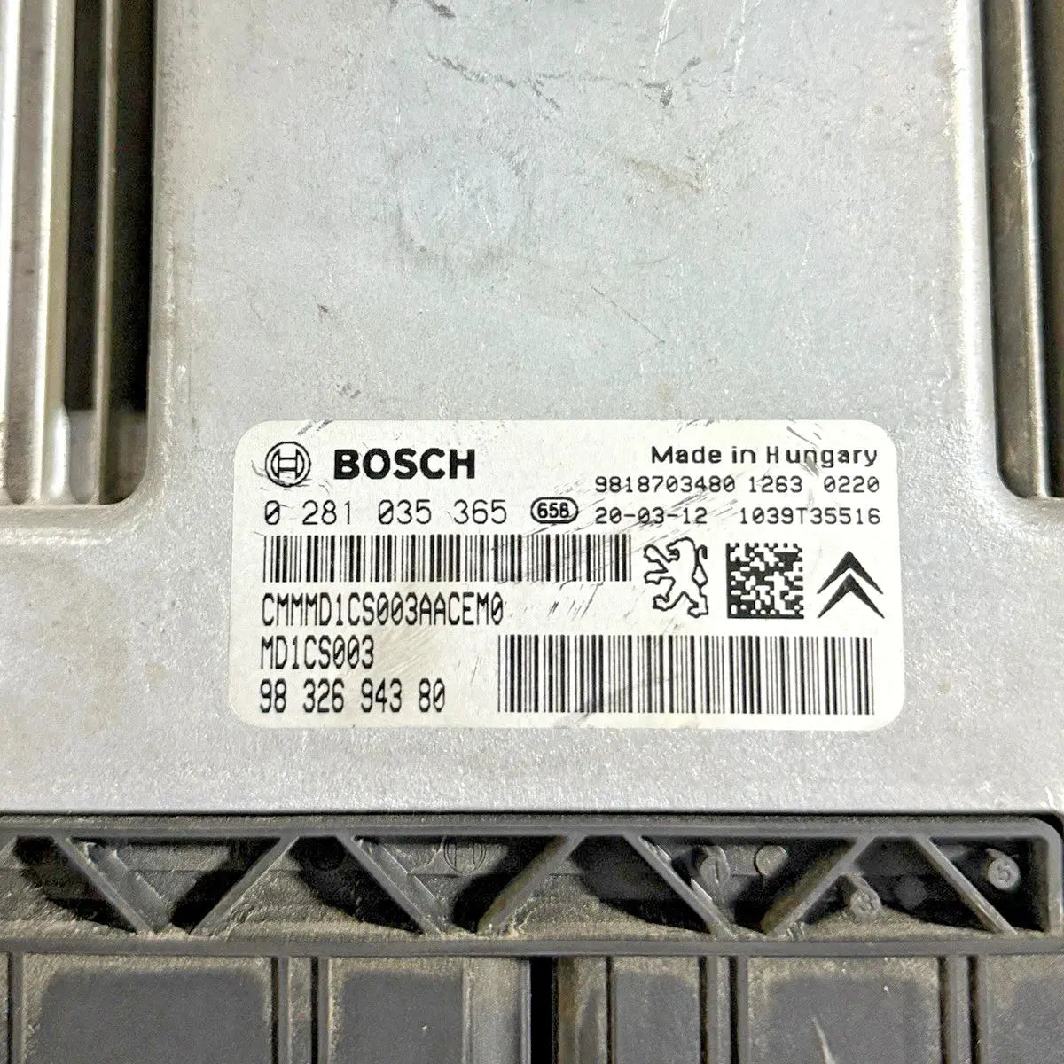 CALCULATEUR MOTEUR NON PROTÉGÉ MD1CS003 0281035365 9832694380 9695159480 Ma boutique