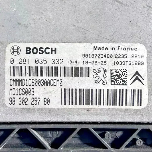 CALCULATEUR MOTEUR NON PROTÉGÉ MD1CS003 0281035365 9832694380 9695777980 - BERLINGO UNIQUEMENT Ma boutique