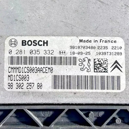 CALCULATEUR MOTEUR NON PROTÉGÉ MD1CS003 0281035365 9832694380 9695777980 - BERLINGO UNIQUEMENT Ma boutique