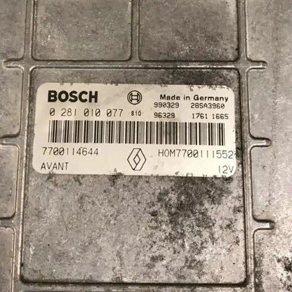 CALCULATEUR MOTEUR MSA15 0281010077 7700114644 HOM7700111552 RENAULT Ma boutique