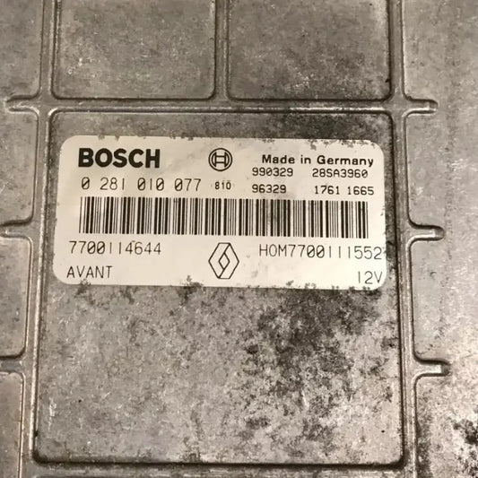 CALCULATEUR MOTEUR MSA15 0281010077 7700114644 HOM7700111552 RENAULT Ma boutique